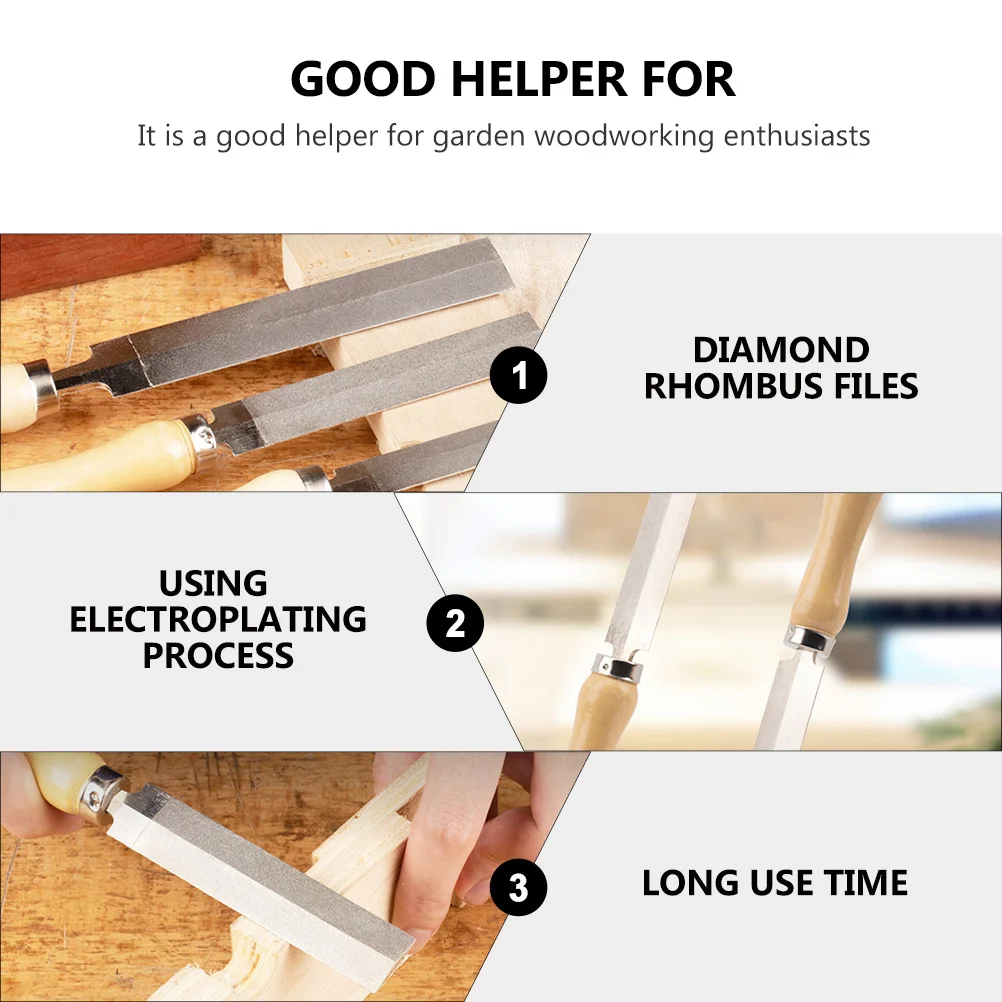 1Pcs Diamond Rhombus File Professional Tool Woodworking Deburring Grinding Polishing Durable File Woodworking Tool
1Pcs Diamond Rhombus File Professional Tool Woodworking Deburring Grinding Polishing Durable File Woodworking Tool