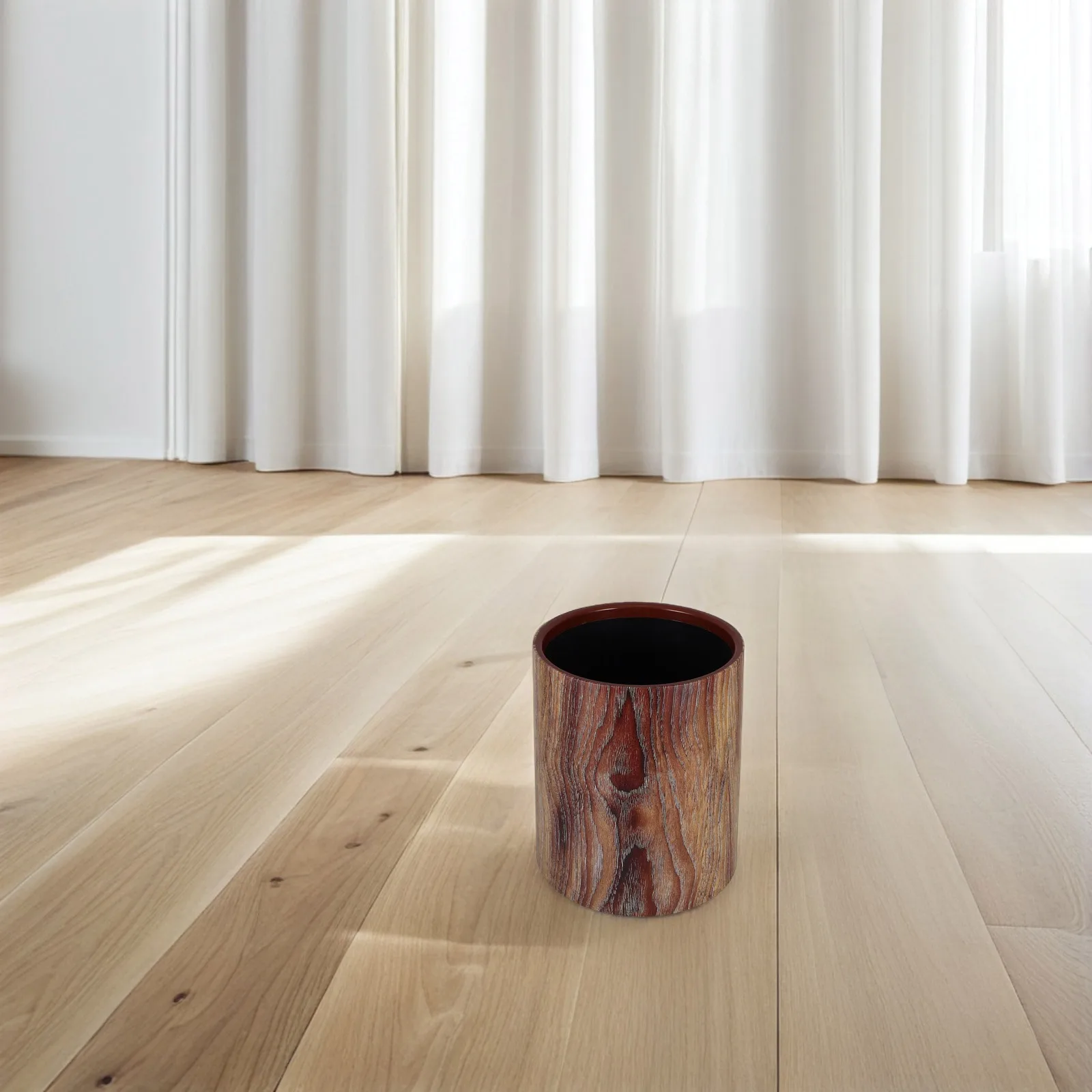 Anti Wood Grain Trash Can High Capacity Small Bin Light Brown PP Office Home Bedroom Bathroom Dorm Kitchen Desk Easy Cleaning
Anti Wood Grain Trash Can High Capacity Small Bin Light Brown PP Office Home Bedroom Bathroom Dorm Kitchen Desk Easy Cleaning