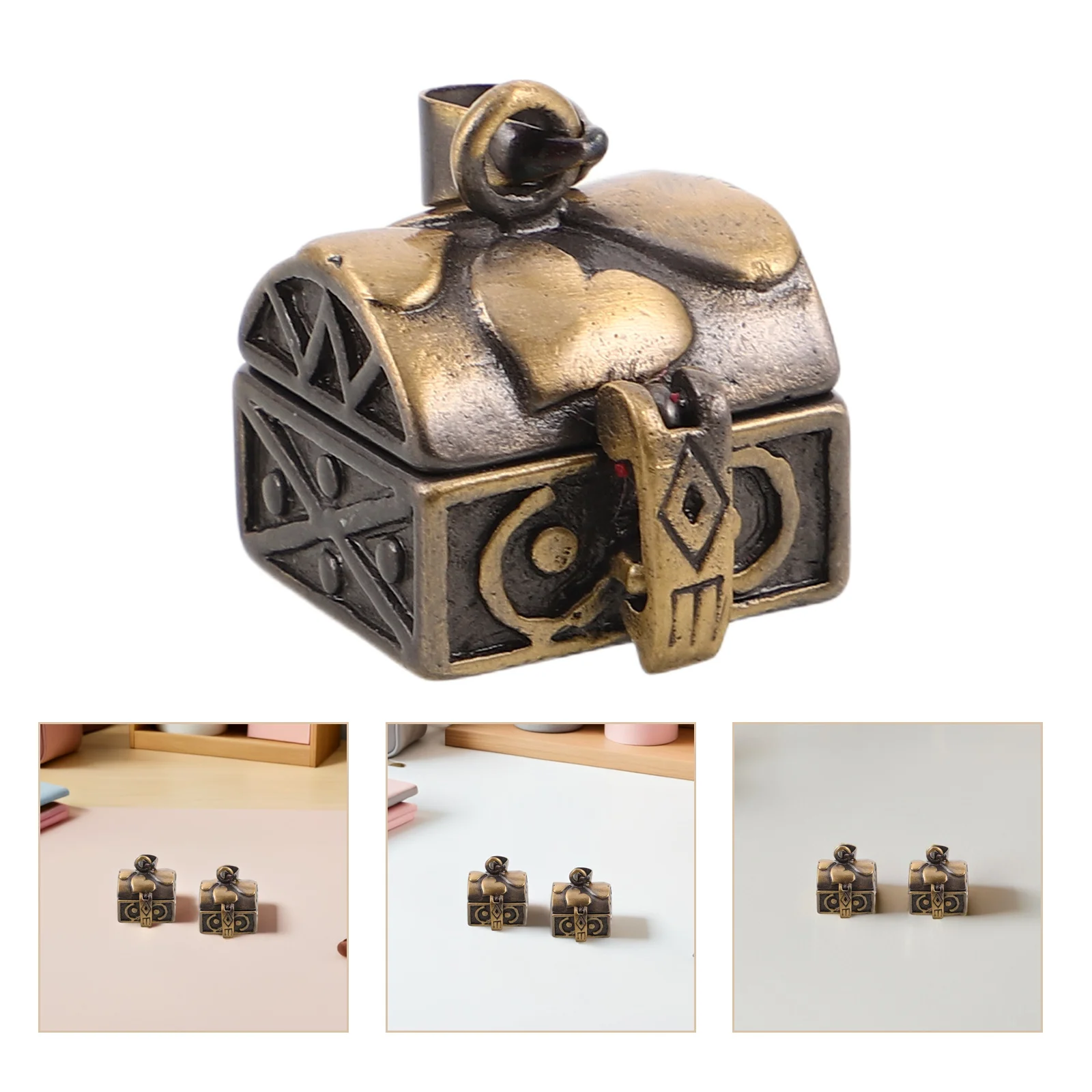 3Pcs Copper Vintage Pendant with Floral Pattern Lockable Keepsake Holder for DIY Jewelry Necklace Bracelet Crafting
3Pcs Copper Vintage Pendant with Floral Pattern Lockable Keepsake Holder for DIY Jewelry Necklace Bracelet Crafting