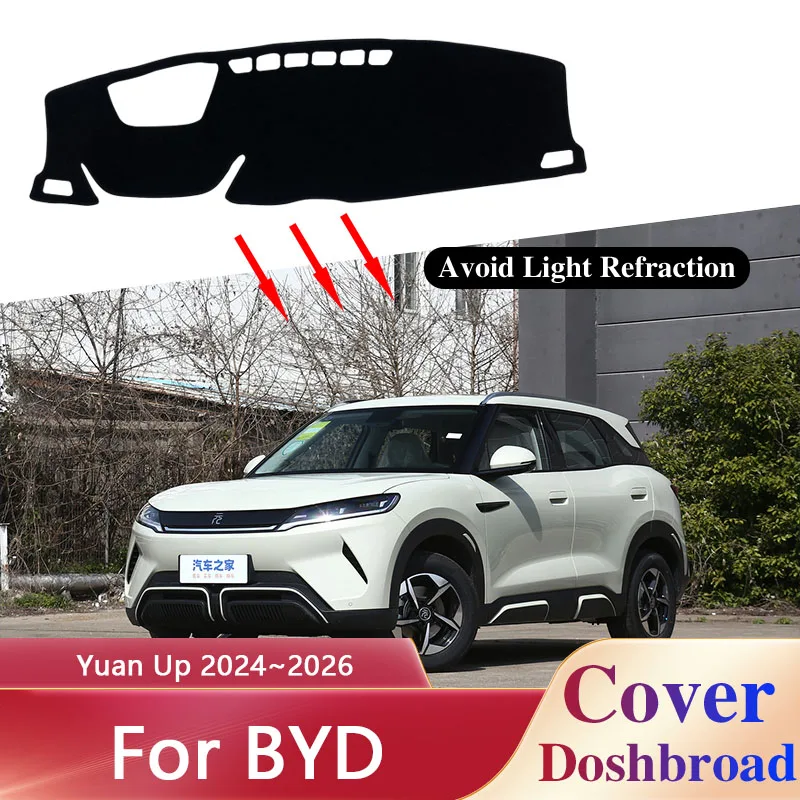 Dashboard Cover For BYD Yuan Up 2024~2026 Car Dash Board Anti-UV Sun Shades Non-slip Cushion Parts Accessories
Dashboard Cover For BYD Yuan Up 2024~2026 Car Dash Board Anti-UV Sun Shades Non-slip Cushion Parts Accessories