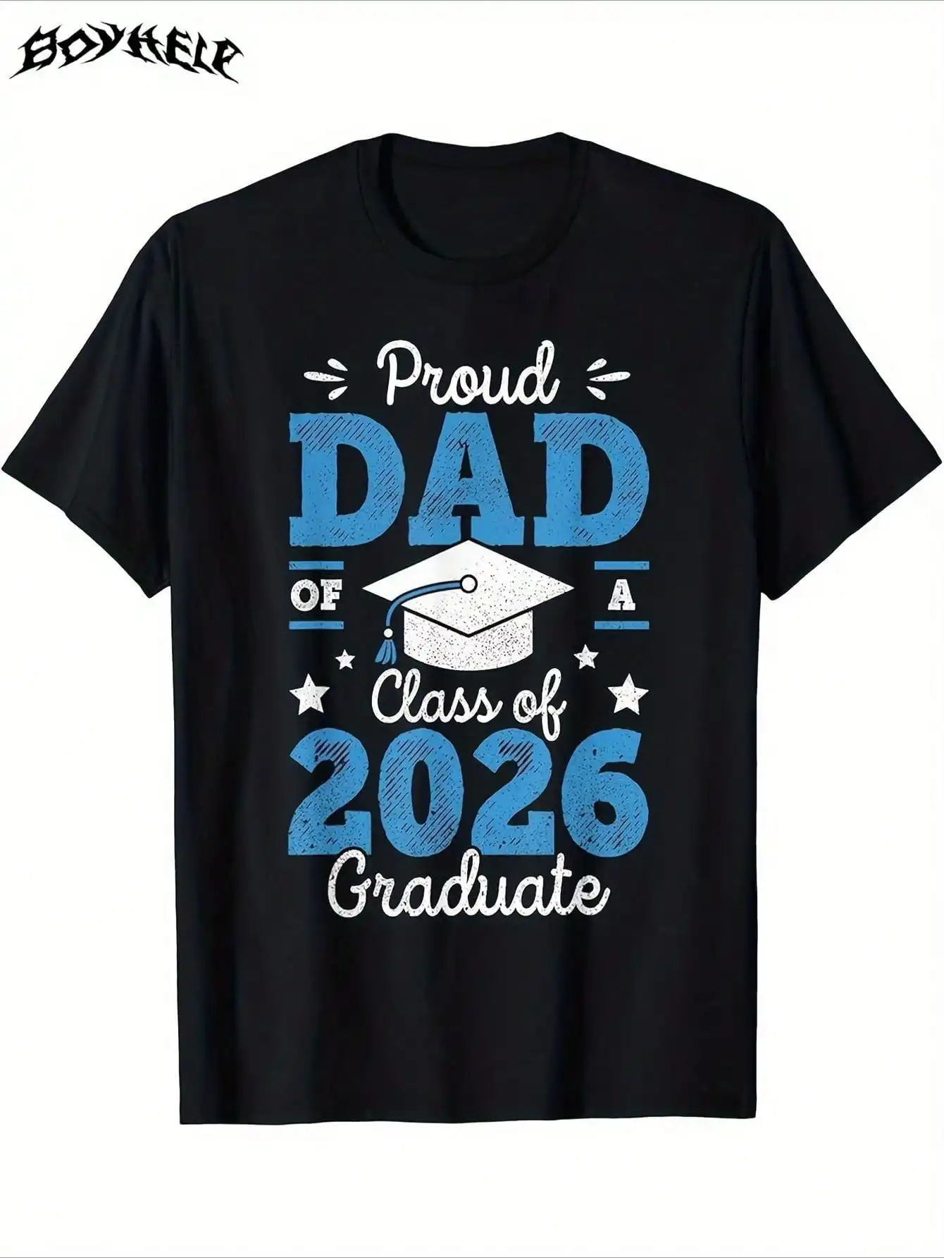 Men'S Proud Dad Of A 2026 Graduate T-Shirt,With Blue Graduation Cap & Diploma Print, All-Season Comfort Round Neck Short Sleeve
Men'S Proud Dad Of A 2026 Graduate T-Shirt,With Blue Graduation Cap & Diploma Print, All-Season Comfort Round Neck Short Sleeve
