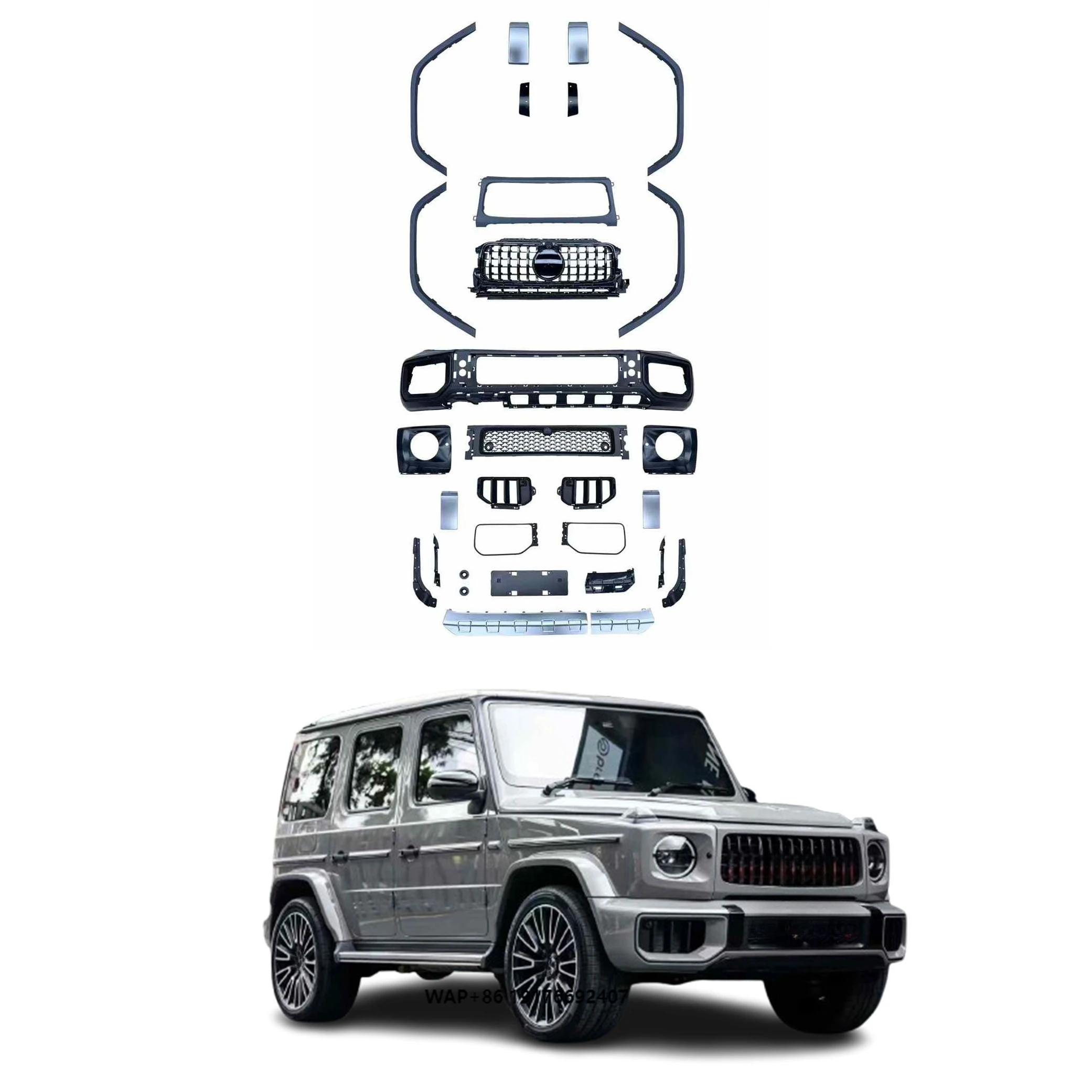 High Quality 19-24 MercedesBenz G Class W464/W465 G63 forAMG Body Kit Upgrade New Front Bumper Rear Bumper Wheel Eyebrow Grille
High Quality 19-24 MercedesBenz G Class W464/W465 G63 forAMG Body Kit Upgrade New Front Bumper Rear Bumper Wheel Eyebrow Grille