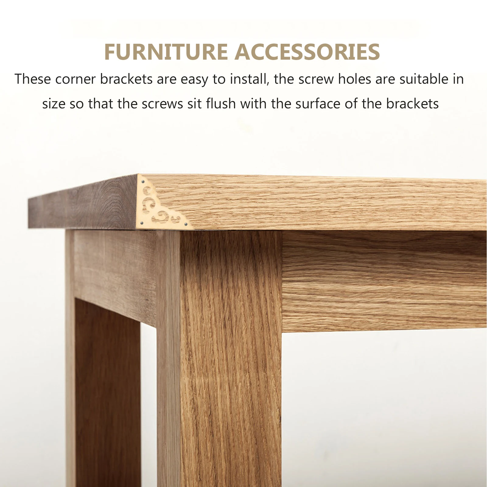 4Pcs Brass Corner Protector Premium Quality Corner Bracket Furniture Guarder Cabinet Shelf Reinforcement Hardware
4Pcs Brass Corner Protector Premium Quality Corner Bracket Furniture Guarder Cabinet Shelf Reinforcement Hardware