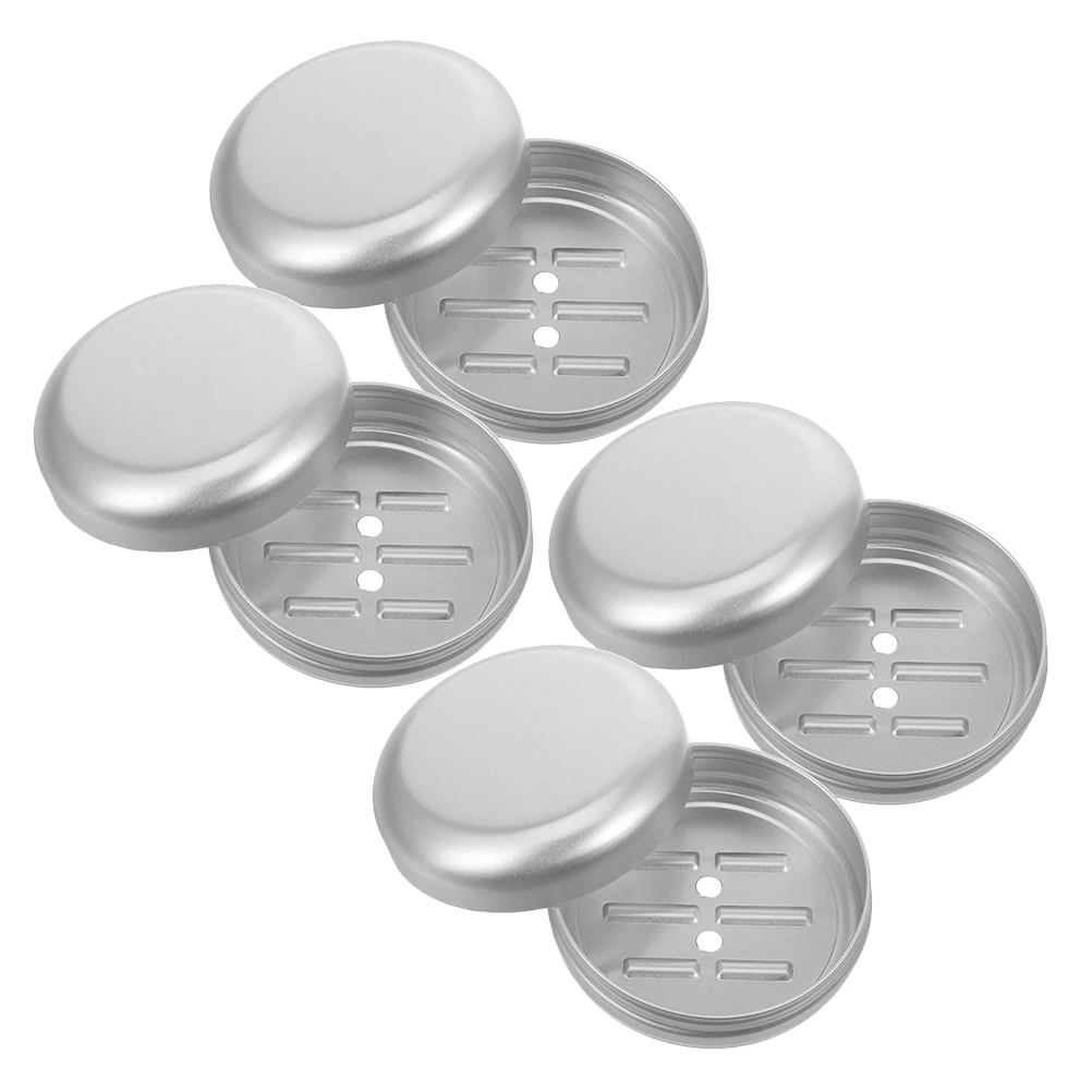 4 Pcs Aluminum Soap Box Bathroom Kitchen Travel Soap Holder Portable Travel Holder Silver Drainage Holes
4 Pcs Aluminum Soap Box Bathroom Kitchen Travel Soap Holder Portable Travel Holder Silver Drainage Holes