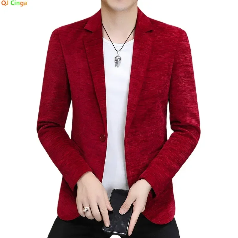 Red Men's Suit Jacket, V-neck Single-button Blazers, Black Blue Available, Asian Size M-4XL, Wedding Party Dress Coat,2025 New
Red Men's Suit Jacket, V-neck Single-button Blazers, Black Blue Available, Asian Size M-4XL, Wedding Party Dress Coat,2025 New
