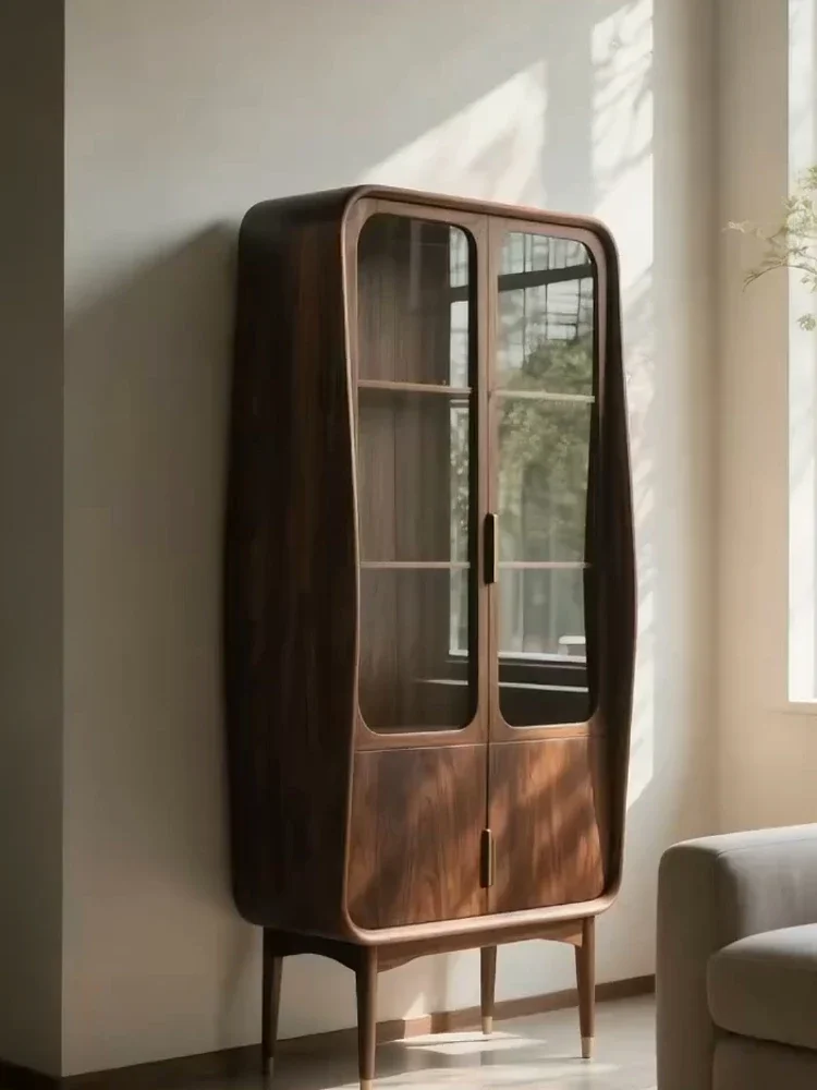 Y North American Black Walnut Wine Cabinet Solid Wood Bookcase Light Luxury Living Room Wall Storage Cabinet
Y North American Black Walnut Wine Cabinet Solid Wood Bookcase Light Luxury Living Room Wall Storage Cabinet