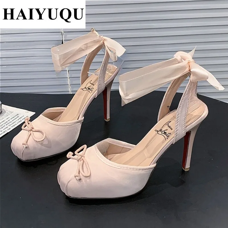 Bow Square Toe High Heels Sandals Women Marie Janes Lolita Shoes Woman Summer 2025 Fashion New Lace-Up Elegant Party Dress Pumps
Bow Square Toe High Heels Sandals Women Marie Janes Lolita Shoes Woman Summer 2025 Fashion New Lace-Up Elegant Party Dress Pumps