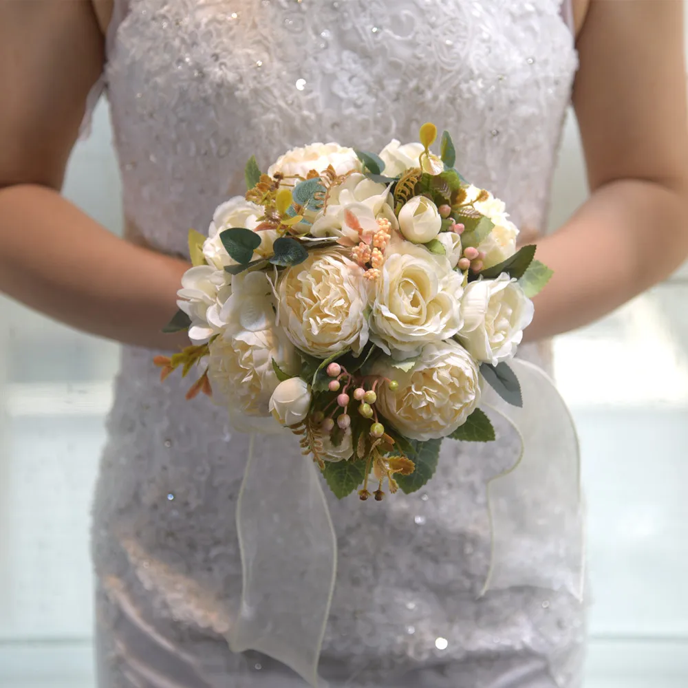 Imitation Rose Bouquet. Western Wedding Bouquet Silk Flower, French Rose Bouquet Red Eternal Flower Housewarming Gift
Imitation Rose Bouquet. Western Wedding Bouquet Silk Flower, French Rose Bouquet Red Eternal Flower Housewarming Gift
