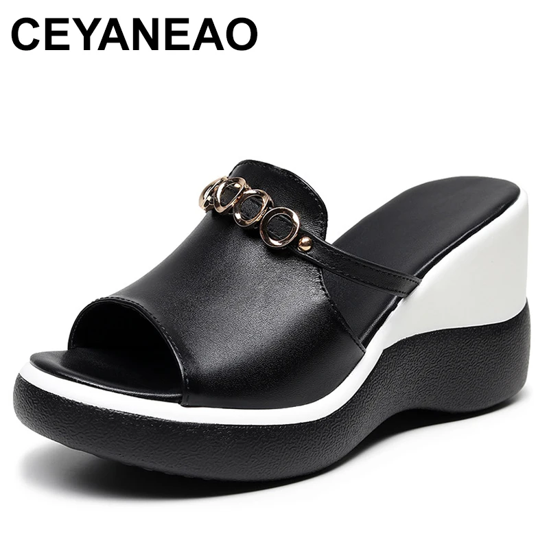 2024 Women Shoes Summer Wedges 8cm High Heels Sandals With Platform White Black Heel Sandals
2024 Women Shoes Summer Wedges 8cm High Heels Sandals With Platform White Black Heel Sandals