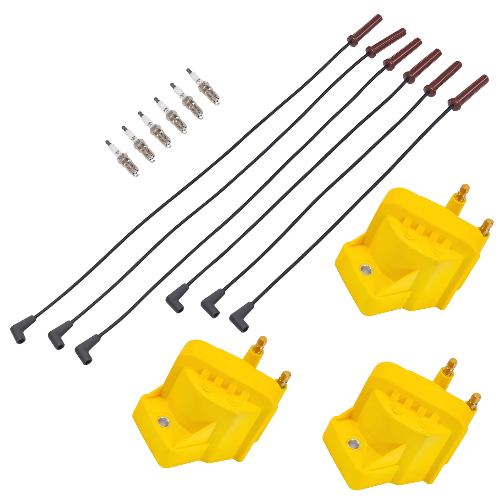 Ignition Coil & Spark Plug & Wire for Pontiac Trans Sport 3.8L V6 1992-1995
Ignition Coil & Spark Plug & Wire for Pontiac Trans Sport 3.8L V6 1992-1995