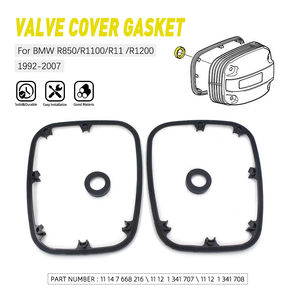Engine Valve Cover Gasket Set For BMW Oilhead 11 14 7 668 216 11 12 1 341 708 R850GS R1100GS R1150GS R1200CL
Engine Valve Cover Gasket Set For BMW Oilhead 11 14 7 668 216 11 12 1 341 708 R850GS R1100GS R1150GS R1200CL