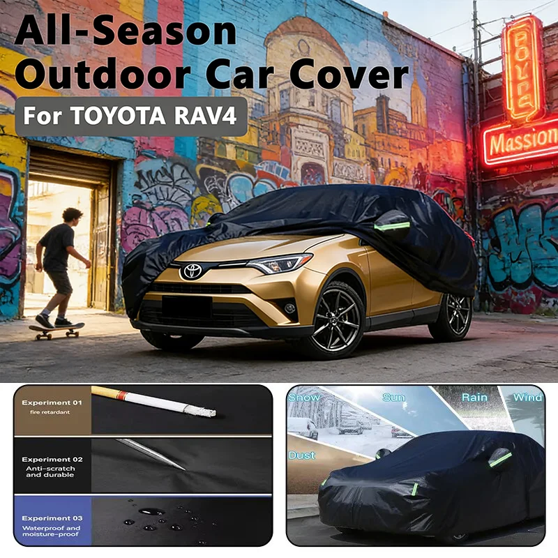 Outdoor Car Cover for TOYOTA RAV4 Outdoor Full Protection, Waterproof Dustproof Heat-Resistant
Outdoor Car Cover for TOYOTA RAV4 Outdoor Full Protection, Waterproof Dustproof Heat-Resistant