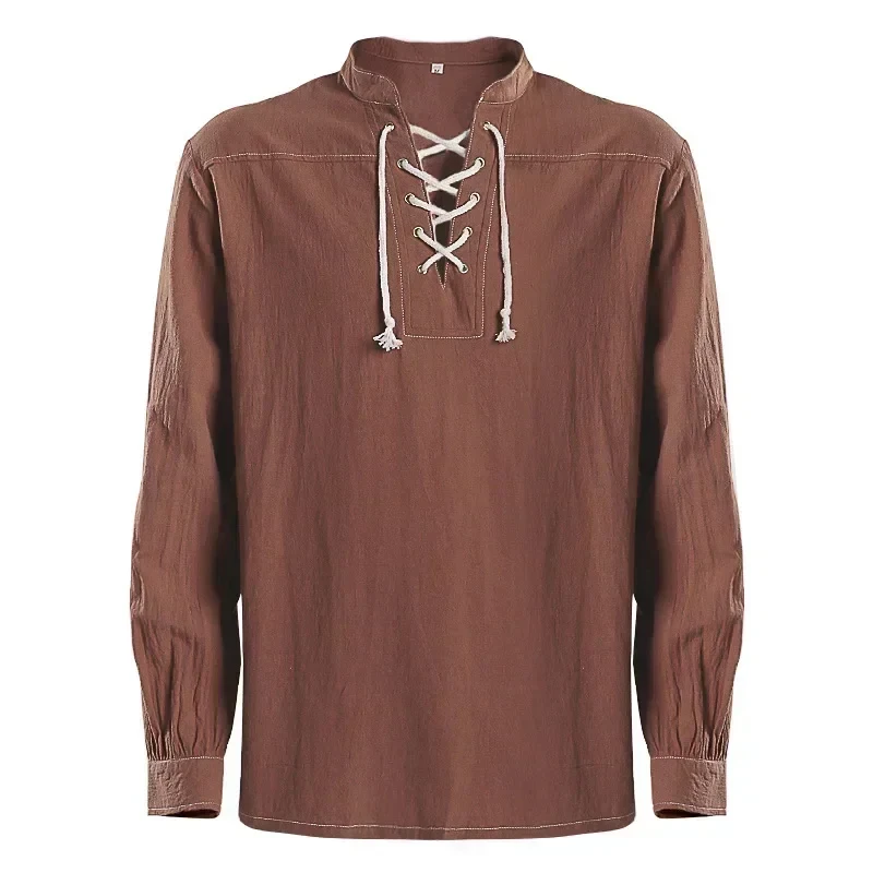 ER1KMen's Bandage Long Sleeve Renaissance Shirt Gothic Men's Warrior Shirt5H[[
ER1KMen's Bandage Long Sleeve Renaissance Shirt Gothic Men's Warrior Shirt5H[[