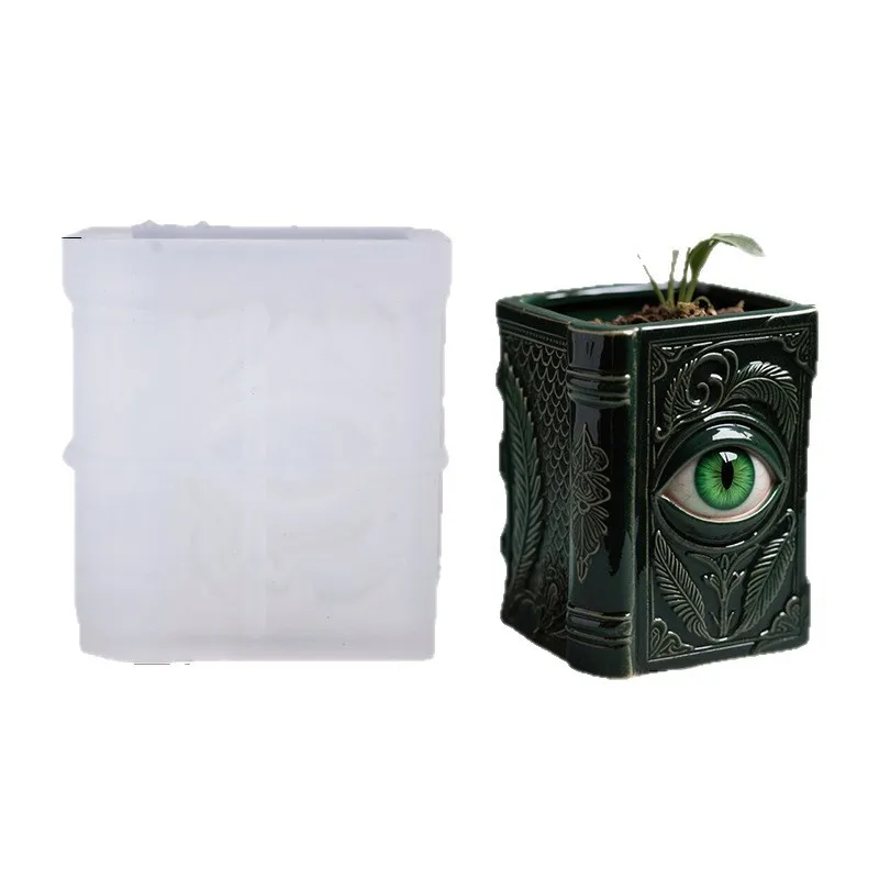 Demon Eye Book Candle Cup Silicone Mold DIY Handmade Concrete Plaster Candle Jar Flowerpot Epoxy Resin Molds Home Décor
Demon Eye Book Candle Cup Silicone Mold DIY Handmade Concrete Plaster Candle Jar Flowerpot Epoxy Resin Molds Home Décor