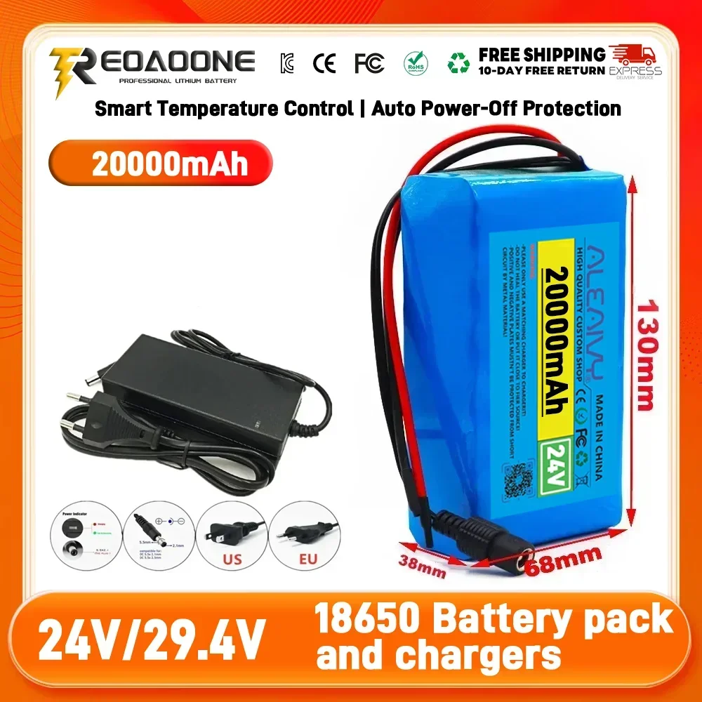 7S2P 24V/29.4V 20Ah 18650 Battery pack 29.4V Rechargeable Battery Mini Portable Charger For LED/Lamp/Camera with BMS
7S2P 24V/29.4V 20Ah 18650 Battery pack 29.4V Rechargeable Battery Mini Portable Charger For LED/Lamp/Camera with BMS