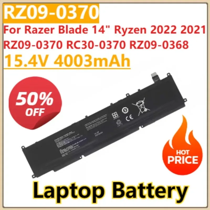 Новый сменный аккумулятор 15,4 В 4003 мАч RZ09-0370 для Razer Blade 14 дюймов Ryzen 2022 2021 RZ09-0370 RC30-0370 RZ09-0368
Новый сменный аккумулятор 15,4 В 4003 мАч RZ09-0370 для Razer Blade 14 дюймов Ryzen 2022 2021 RZ09-0370 RC30-0370 RZ09-0368