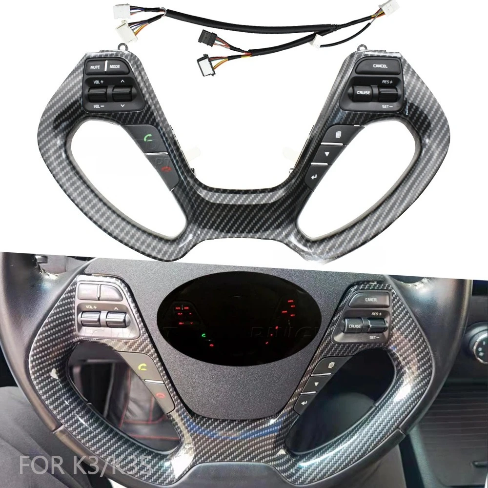 For Kia K3/K3S Cruise Control Steering Wheel Button Module – Multi-Function Upgrade with Bluetooth Phone Control
For Kia K3/K3S Cruise Control Steering Wheel Button Module – Multi-Function Upgrade with Bluetooth Phone Control