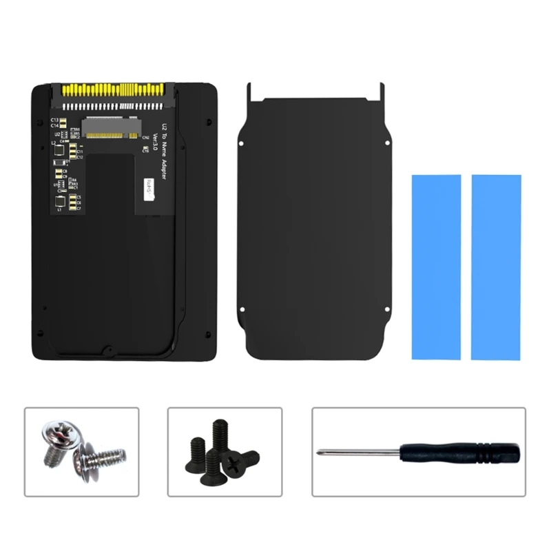 M.2 NVME Key M SSD to SFF-8639 U2PCB Adapter Risers Converter with Aluminum Case Support 2230 2242 2260 2280 M.2 SSD for PC
M.2 NVME Key M SSD to SFF-8639 U2PCB Adapter Risers Converter with Aluminum Case Support 2230 2242 2260 2280 M.2 SSD for PC