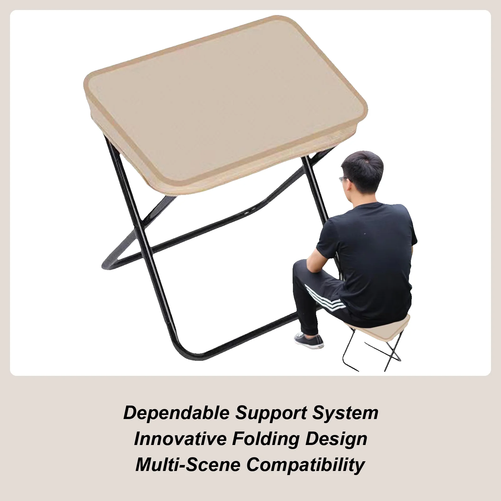 Outdoor Folding Stool Portable Chair For Camping Wear-Resistant Seat Stool For Fishing Patio BBQ Sports Picnic Traveling Garden 
Outdoor Folding Stool Portable Chair For Camping Wear-Resistant Seat Stool For Fishing Patio BBQ Sports Picnic Traveling Garden