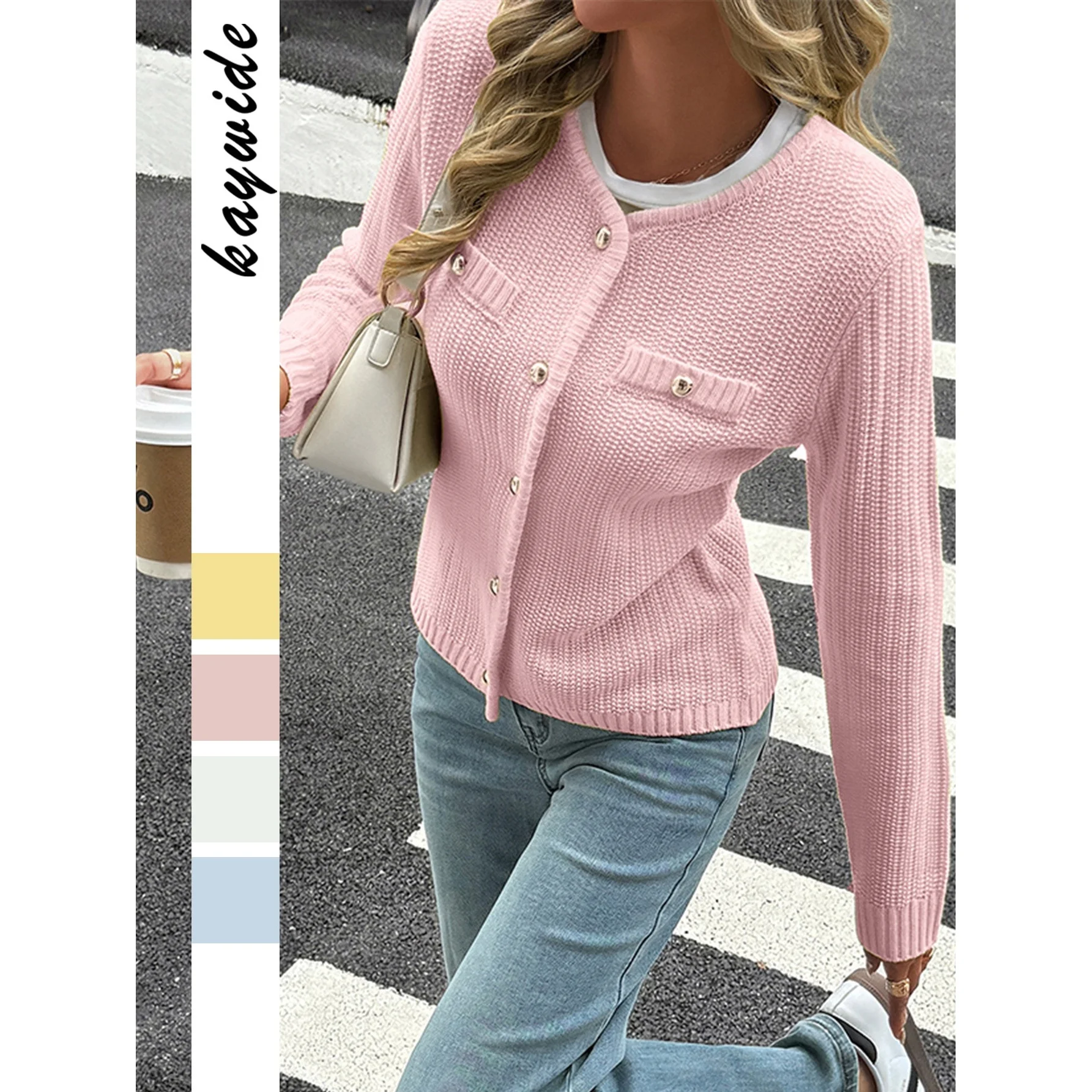 Casual Knitted Long Sleeve Sweater Coat Women's Autumn Winter Independent Station Cross-Border Vacation Leisure Outerwear
Casual Knitted Long Sleeve Sweater Coat Women's Autumn Winter Independent Station Cross-Border Vacation Leisure Outerwear
