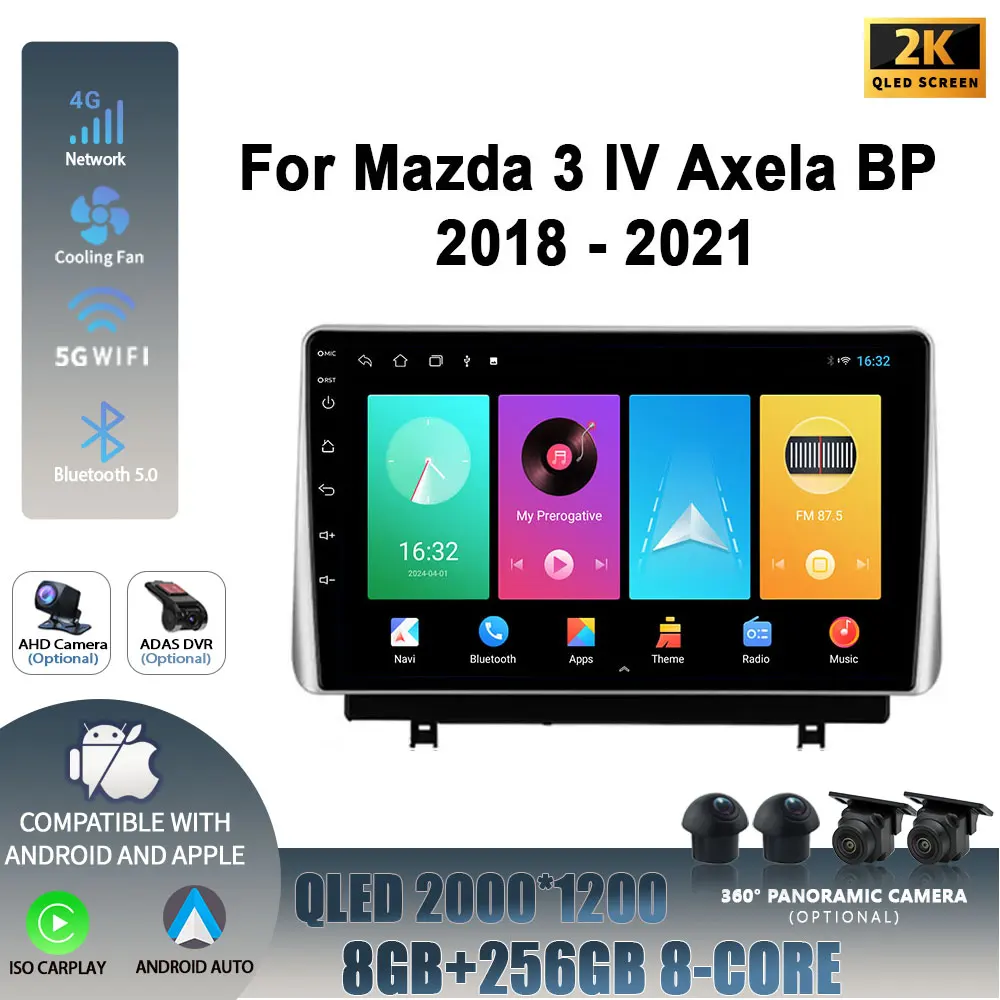 Wireless Carplay Stereo Screen Car Radio Multimedia Navigation Player 4G 2DIN Android 14 For Mazda 3 IV Axela BP 2018-2021
Wireless Carplay Stereo Screen Car Radio Multimedia Navigation Player 4G 2DIN Android 14 For Mazda 3 IV Axela BP 2018-2021