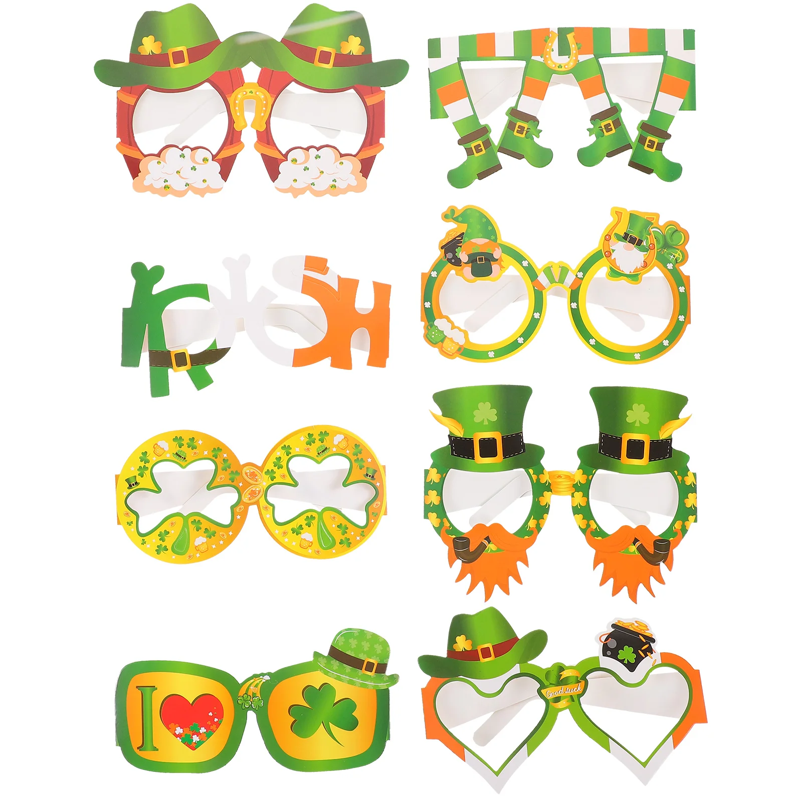 16 Pcs Shamrock Sunglasses Irish Paper St Patrick's Day Party Eyeglasses Festive Props Frames
16 Pcs Shamrock Sunglasses Irish Paper St Patrick's Day Party Eyeglasses Festive Props Frames