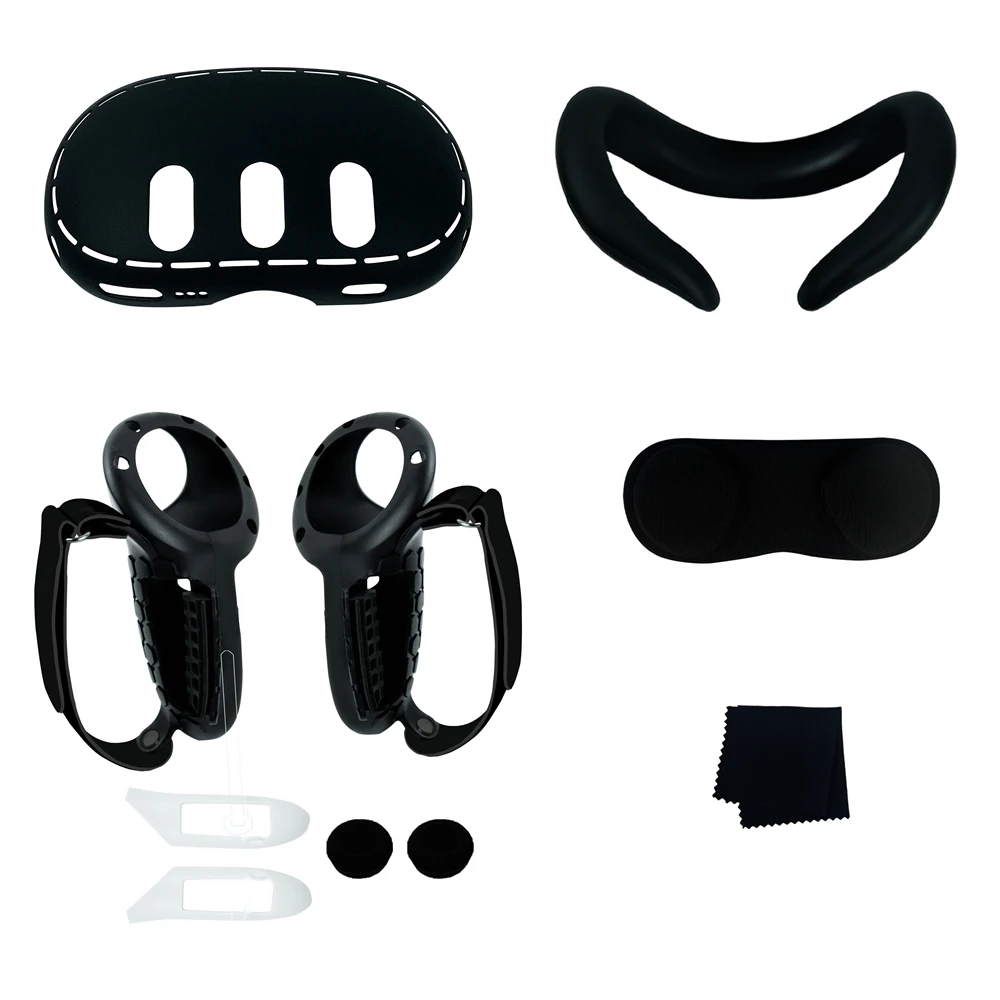 For Meta Quest 3 Grip Cover 10-in-1 Grip Protective Cover Lens Cap Mainframe Protective Cover
For Meta Quest 3 Grip Cover 10-in-1 Grip Protective Cover Lens Cap Mainframe Protective Cover