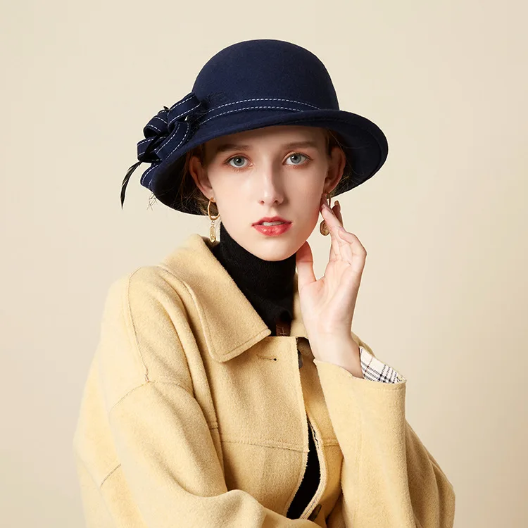 X4096 Ladies' Three-dimensional Hat Flowers Wool Bowl Hat Fashion Elegant Mesh Hat Joker Wool Felt Hat Womens Hats
X4096 Ladies' Three-dimensional Hat Flowers Wool Bowl Hat Fashion Elegant Mesh Hat Joker Wool Felt Hat Womens Hats