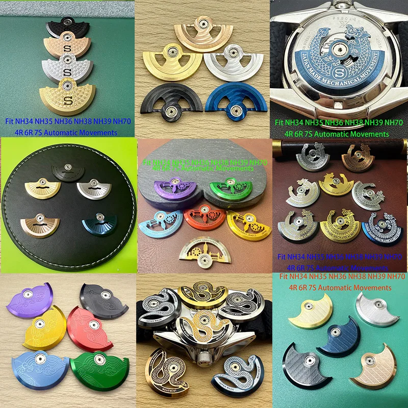 New Automatic Mechanical Watch Movement Rotors Fits for NH34 NH35 NH36 NH38 NH39 4R35 6R 7S26 Movements Replace Compatible Parts
New Automatic Mechanical Watch Movement Rotors Fits for NH34 NH35 NH36 NH38 NH39 4R35 6R 7S26 Movements Replace Compatible Parts