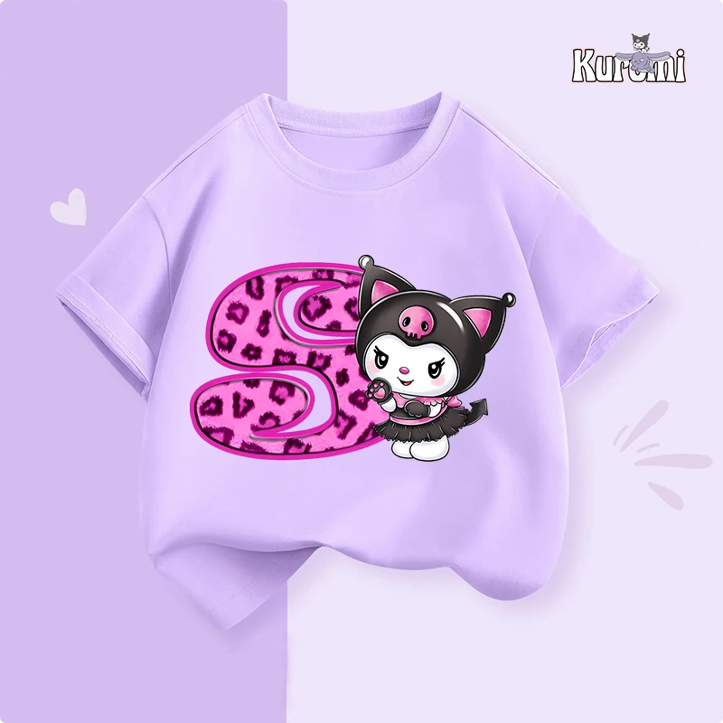 Kuromi Children T-shirt Kawaii Anime Figures Short Sleeve Summer Clothes Fashion Trendy Cool Cotton Tee Tops Kid Clothing Gifts
Kuromi Children T-shirt Kawaii Anime Figures Short Sleeve Summer Clothes Fashion Trendy Cool Cotton Tee Tops Kid Clothing Gifts