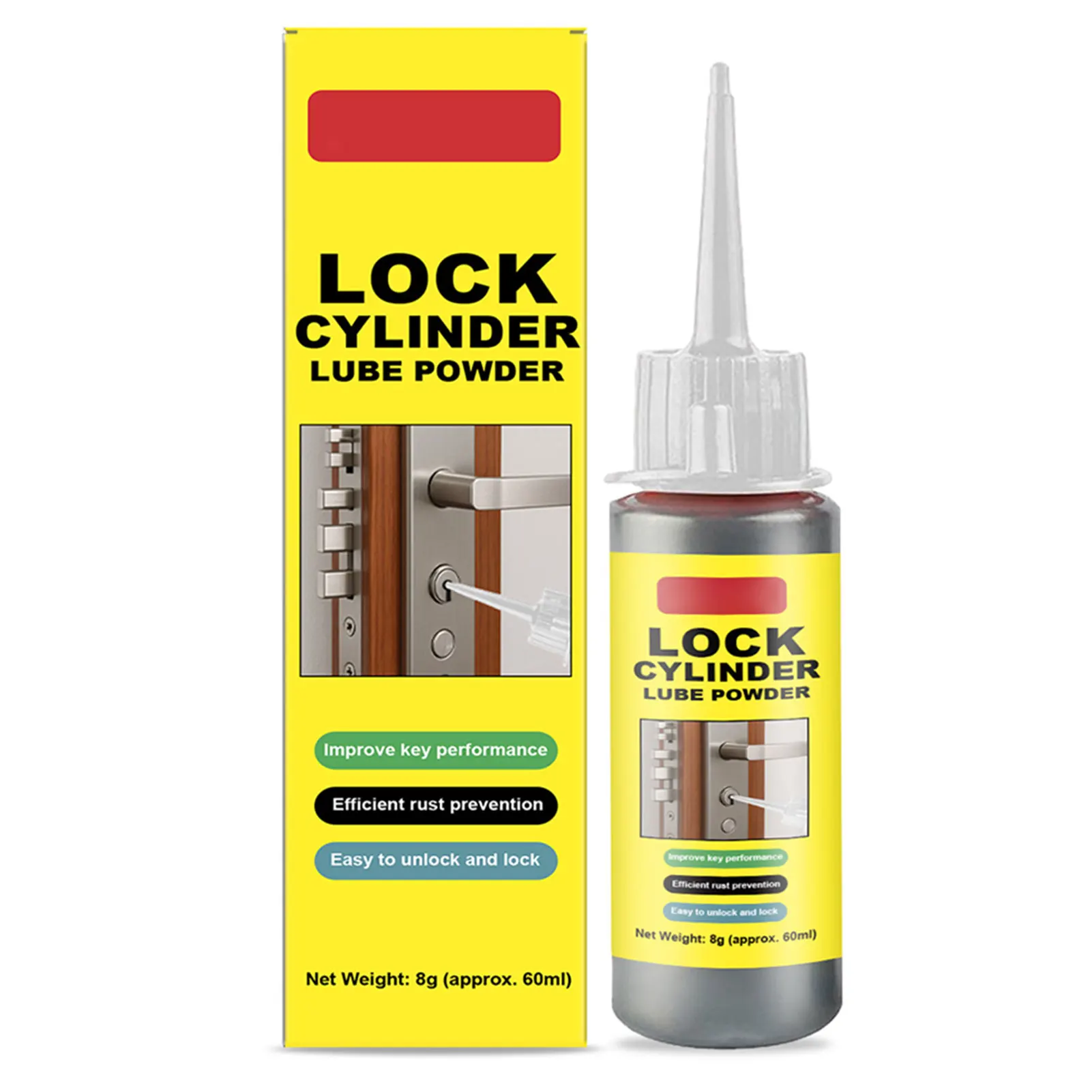 2oz Extra Fine Dry Graphite Lubricant for Locks Long-Lasting Lubricant Powder with No Dust for Keys Door Guides Hinge Car Locks
2oz Extra Fine Dry Graphite Lubricant for Locks Long-Lasting Lubricant Powder with No Dust for Keys Door Guides Hinge Car Locks