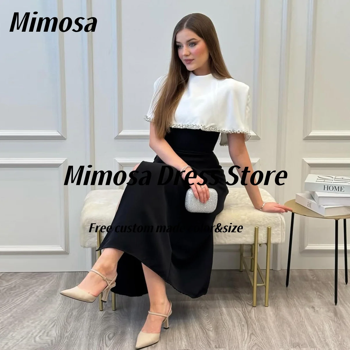 Черные платья для выпускного вечера Mimosa Vestidos De Gala с шалями из бисера, халат, коктейльное вечернее платье, контрастный цвет, по индивидуальному заказу
Черные платья для выпускного вечера Mimosa Vestidos De Gala с шалями из бисера, халат, коктейльное вечернее платье, контрастный цвет, по индивидуальному заказу