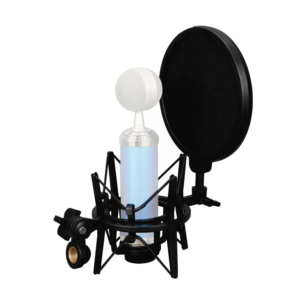 Shock-proof Mount Holder with POP Filter for Condenser Microphone Stands for MIC Live Streaming Blogger
Shock-proof Mount Holder with POP Filter for Condenser Microphone Stands for MIC Live Streaming Blogger