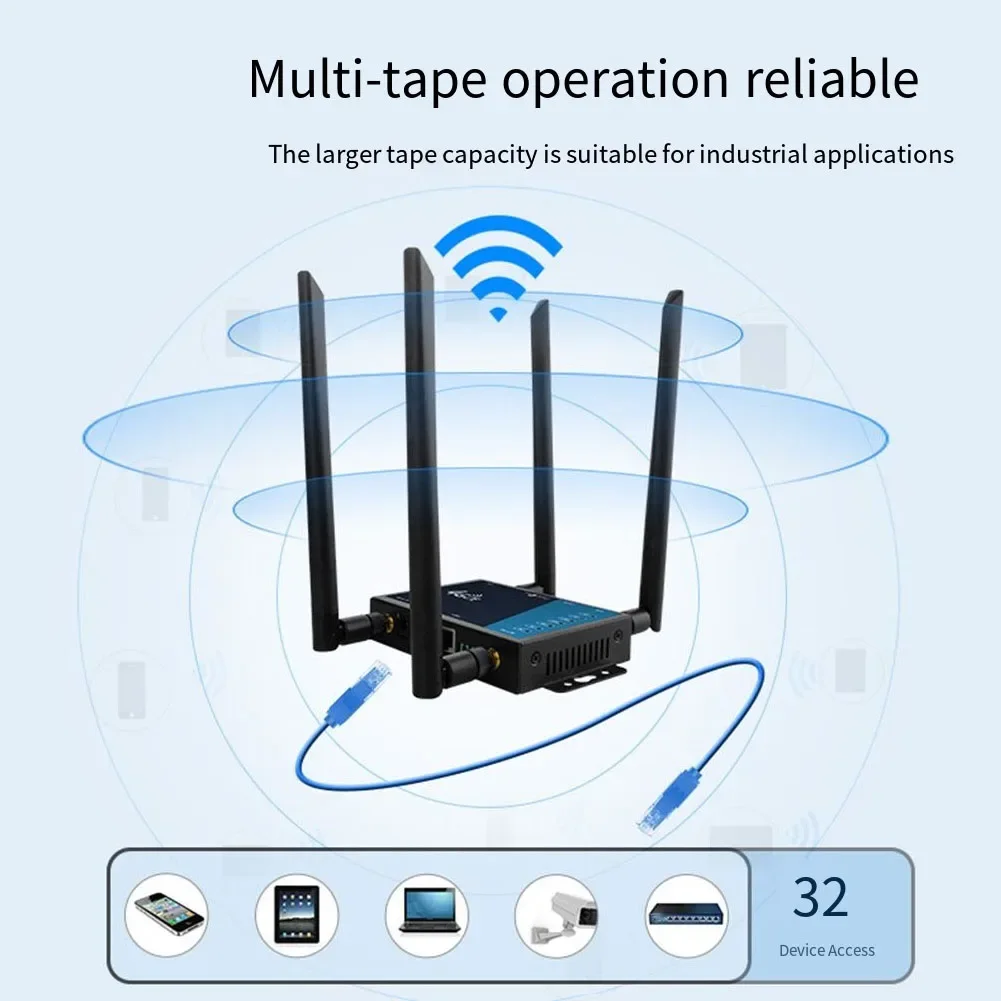 High-Speed Industrial Grade 4G WiFi Router With Sim Card Slot & Firewall 4G Wireless Router Wifi 300Mbps With Sim Card New
High-Speed Industrial Grade 4G WiFi Router With Sim Card Slot & Firewall 4G Wireless Router Wifi 300Mbps With Sim Card New