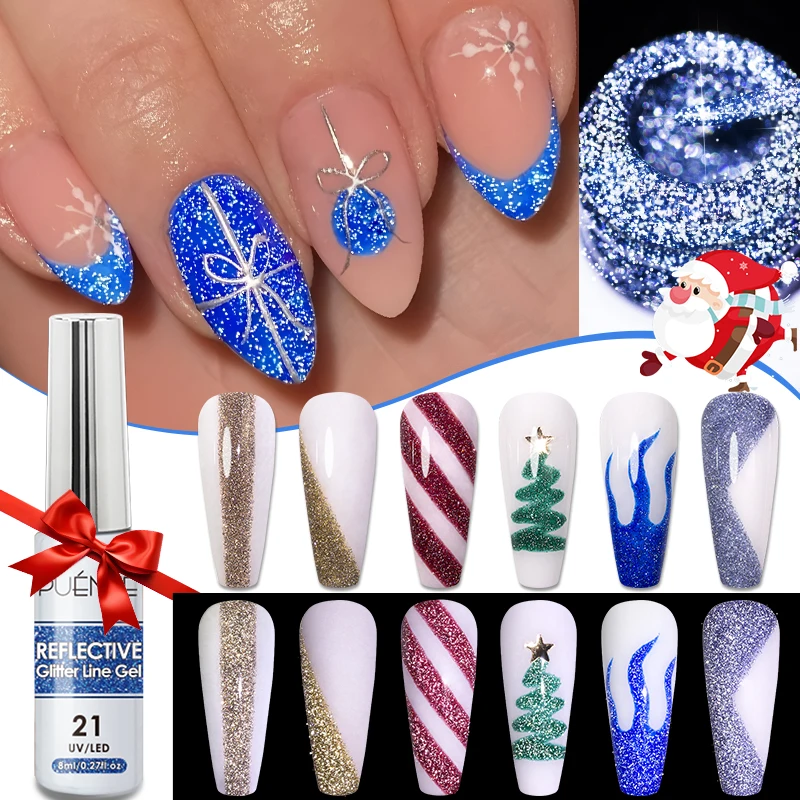 8ML Christmas Sparkling Reflective Diamond Glitter Liner Gel Nail Polish Soak Off UV Semi-Permanent Nail Art Varnish Manicure
8ML Christmas Sparkling Reflective Diamond Glitter Liner Gel Nail Polish Soak Off UV Semi-Permanent Nail Art Varnish Manicure