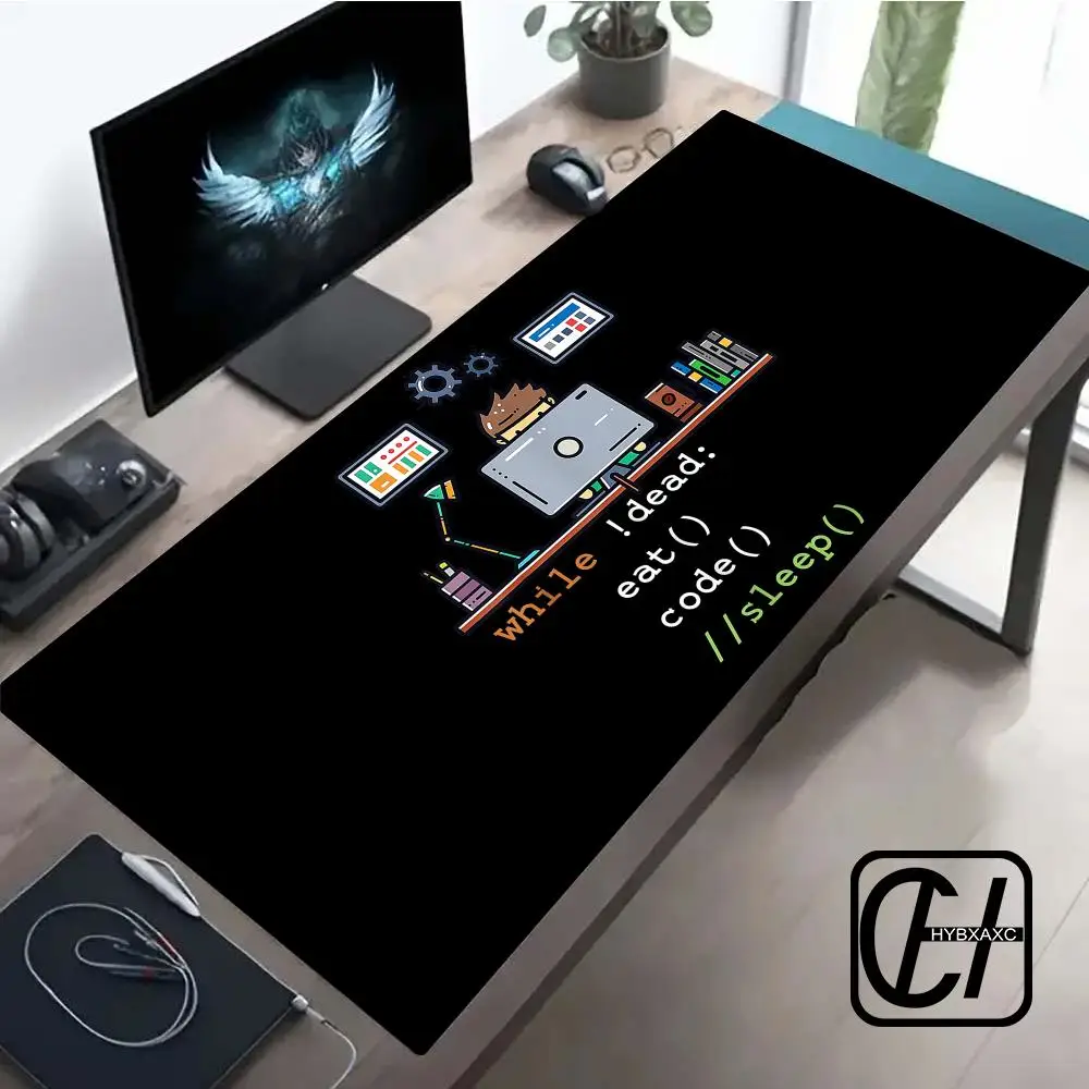 Python Programmer Eat Code Sleep Mouse Pad Printing Computer Mens Anime Gaming Table Carpet Mat Gamer Play PC Keyboard Desk