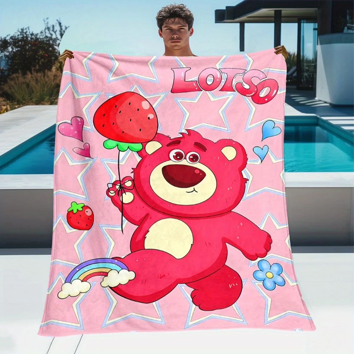 1PC Cute Strawberry Bear Printed Blanket ,Multifunctional blanket suitable for home, outdoor, travel, nap cover blanket.
1PC Cute Strawberry Bear Printed Blanket ,Multifunctional blanket suitable for home, outdoor, travel, nap cover blanket.