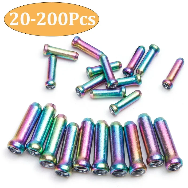 20-200PCS Aluminum Alloy Bike Wire End Caps Colorful Cable Tips for Derailleur Shifter Wires Replacement Cycling Accessories
20-200PCS Aluminum Alloy Bike Wire End Caps Colorful Cable Tips for Derailleur Shifter Wires Replacement Cycling Accessories
