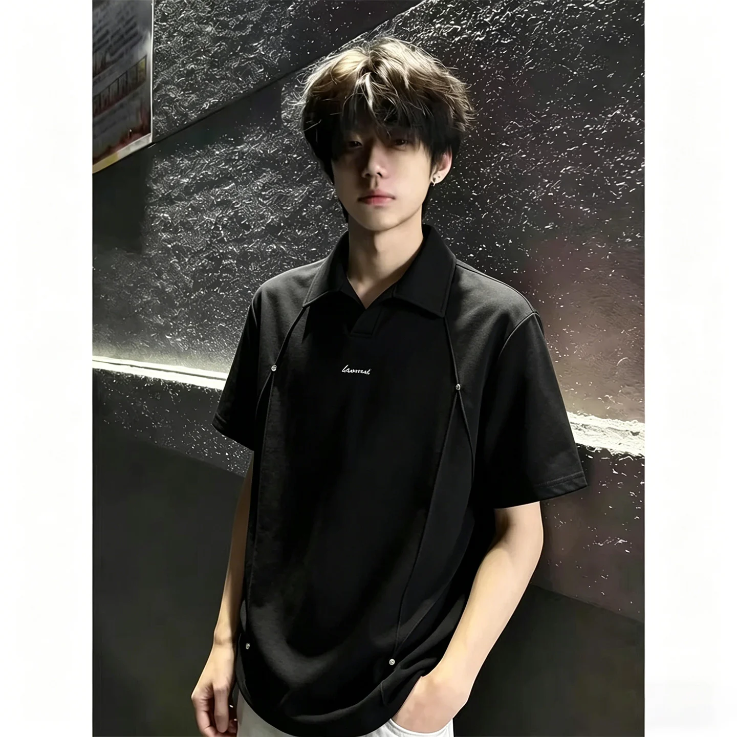 Cleanfit Casual Short Sleeve Shirt American Rivet Patchwork Heavyweight Summer T-shirt Turn-down Collar Half Sleeve Men'...
Cleanfit Casual Short Sleeve Shirt American Rivet Patchwork Heavyweight Summer T-shirt Turn-down Collar Half Sleeve Men'...