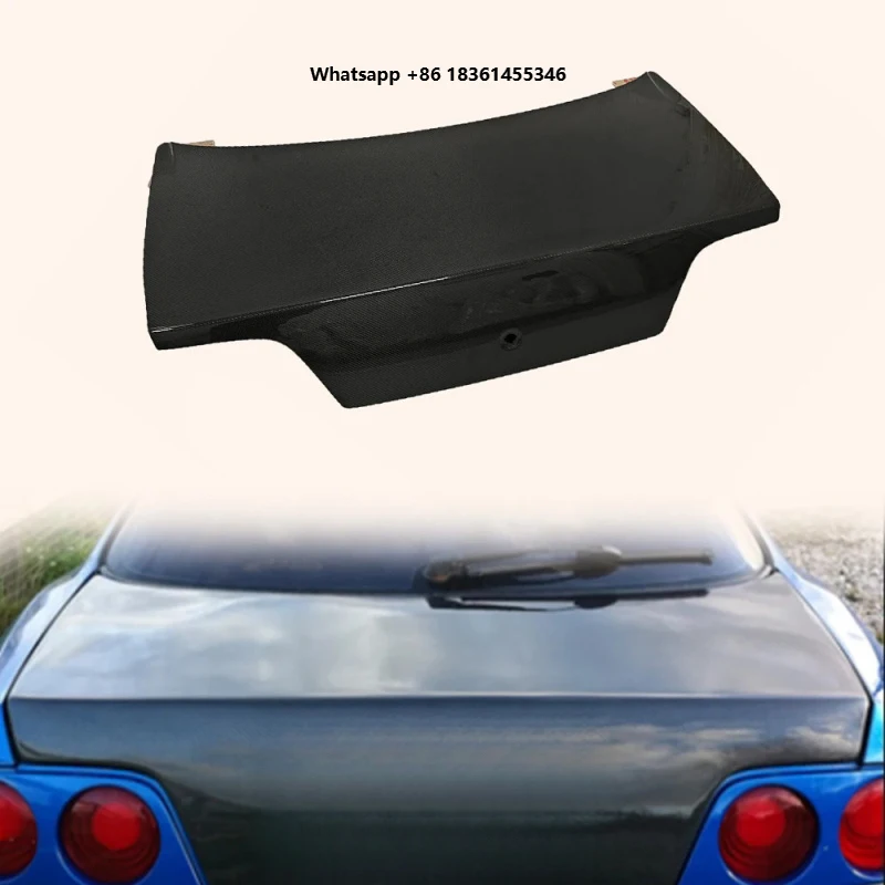 For R33 GTR GTS Carbon Fiber Rear Trunk Boot Lid Body Kits
For R33 GTR GTS Carbon Fiber Rear Trunk Boot Lid Body Kits