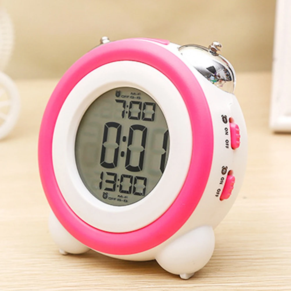 Alarm Clock LED Display Stylish Stainless Steel Bell Alarm Clock Temperature Construction Design Touch Of Elegance
Alarm Clock LED Display Stylish Stainless Steel Bell Alarm Clock Temperature Construction Design Touch Of Elegance