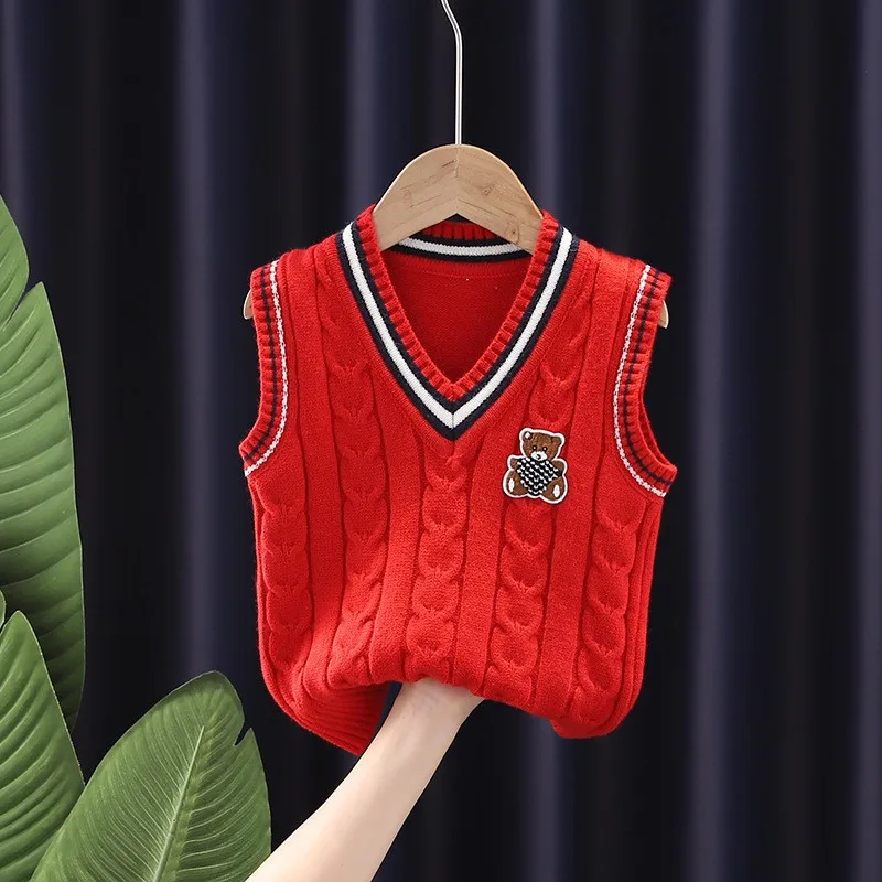 British Children's Knitted Vest in Autumn, Large Children's Cotton Pullover Sweater Vest
British Children's Knitted Vest in Autumn, Large Children's Cotton Pullover Sweater Vest