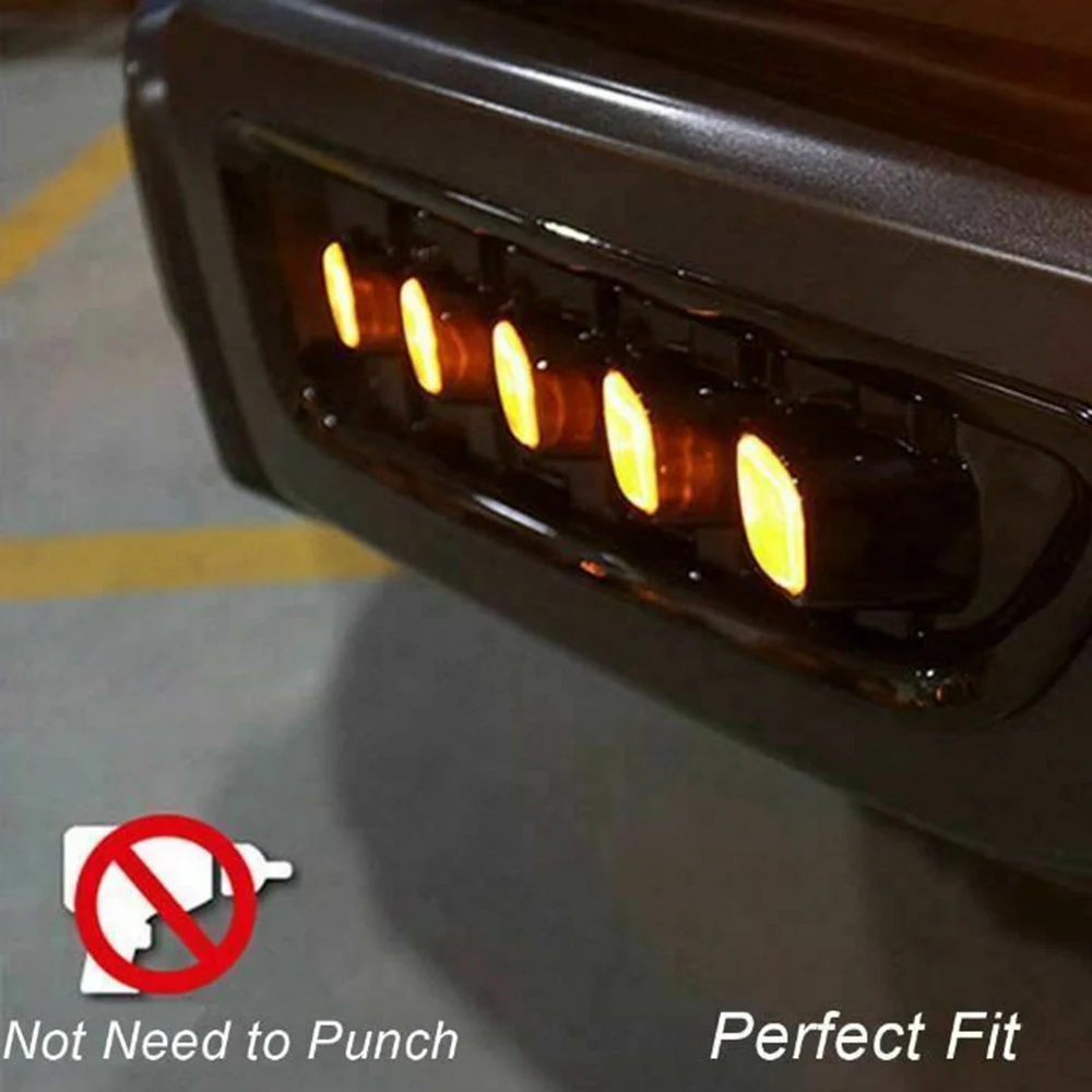 #581H for Ford F-150 Raptor / Ranger Raptor 2017-2019 Front Bumper Bezels L+R LED DRL with Turn Signal Fog Light Lamp (Black)
#581H for Ford F-150 Raptor / Ranger Raptor 2017-2019 Front Bumper Bezels L+R LED DRL with Turn Signal Fog Light Lamp (Black)