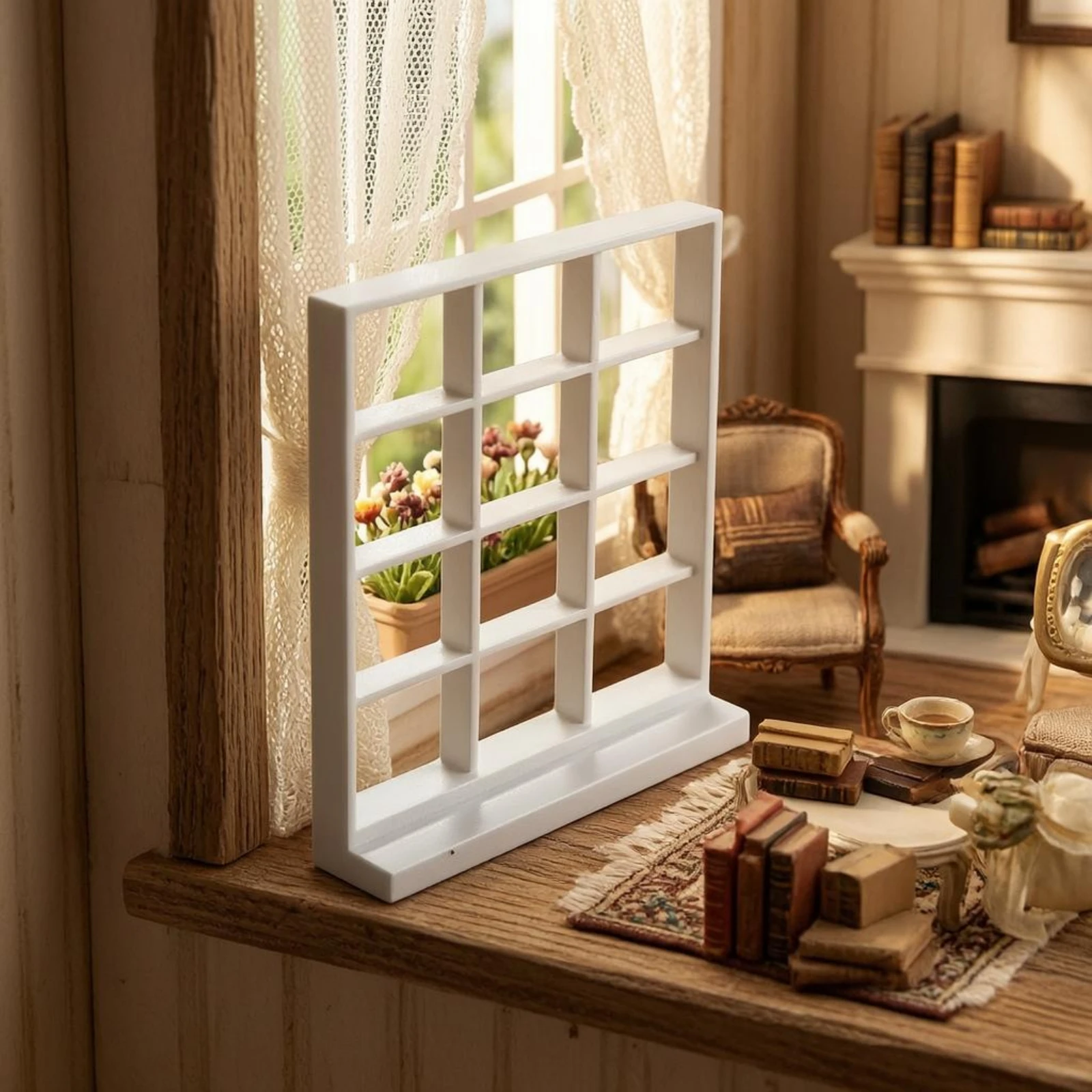 Miniature Window Frame Rectangular Dollhouse Model Window Home Decoration Unobstructed Grid Clean-Edged
Miniature Window Frame Rectangular Dollhouse Model Window Home Decoration Unobstructed Grid Clean-Edged
