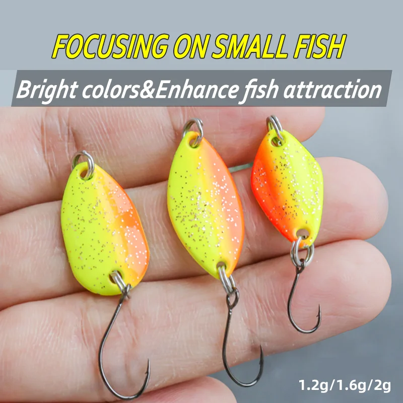8Pcs/set Colorful Spoon Bait 1.2g 1.6g Stream Bait Trout Spoon Bait Metal Jig Lure Swimbait For Trout Chub Perch Salmon
8Pcs/set Colorful Spoon Bait 1.2g 1.6g Stream Bait Trout Spoon Bait Metal Jig Lure Swimbait For Trout Chub Perch Salmon