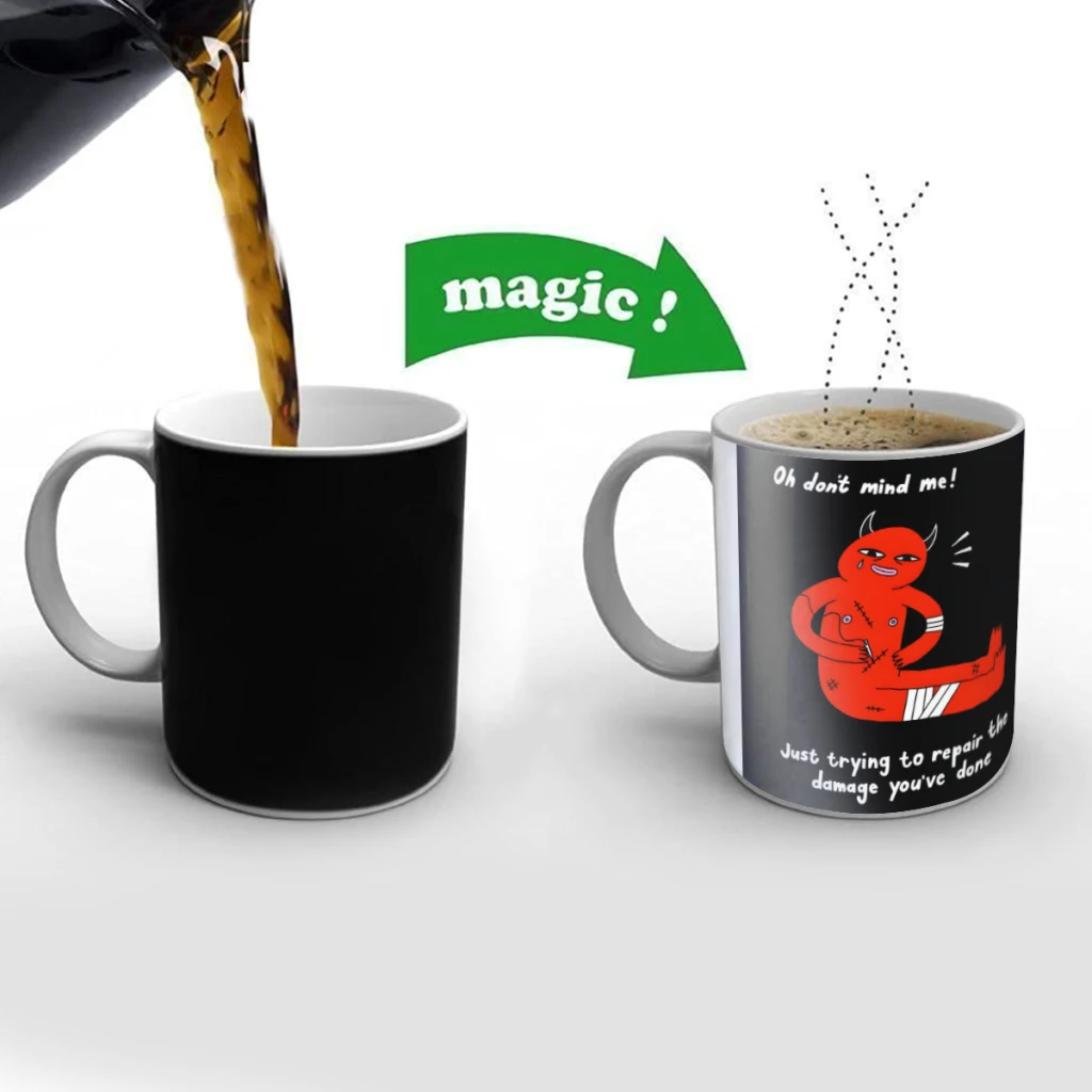 Damage Creativity Change Color Chang mug Ceramic mug Hot Coffee Cup Breakfast Cup Mug Friend Gift
Damage Creativity Change Color Chang mug Ceramic mug Hot Coffee Cup Breakfast Cup Mug Friend Gift