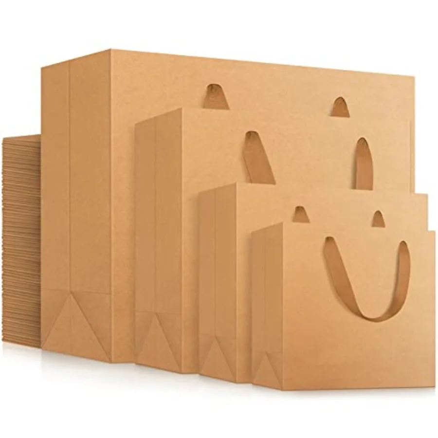 Handled Paper Bags, Paper Bags with Handles 4 Sizes Combination 40pcs, Retail Shopping Gift Wrap Craft Thank You Bag for Busin
Handled Paper Bags, Paper Bags with Handles 4 Sizes Combination 40pcs, Retail Shopping Gift Wrap Craft Thank You Bag for Busin