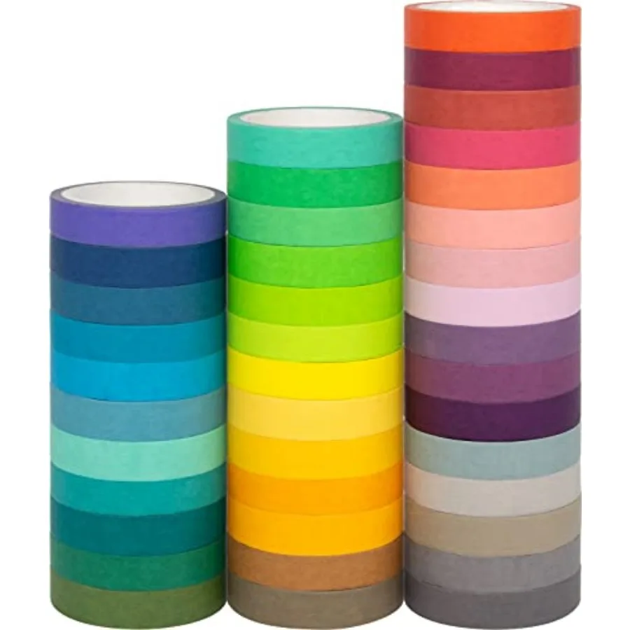 AOAPMN 40 Rolls Washi Tape Set, Decorative Masking DIY Tapes for and Gifts Warpping Mix
AOAPMN 40 Rolls Washi Tape Set, Decorative Masking DIY Tapes for and Gifts Warpping Mix