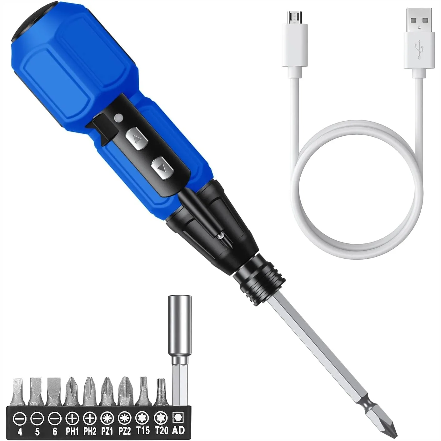 Cordless Power Screwdriver Rechargeable with LED Light, Electric Screwdriver Set for Home Repair and Furniture Assembly
Cordless Power Screwdriver Rechargeable with LED Light, Electric Screwdriver Set for Home Repair and Furniture Assembly