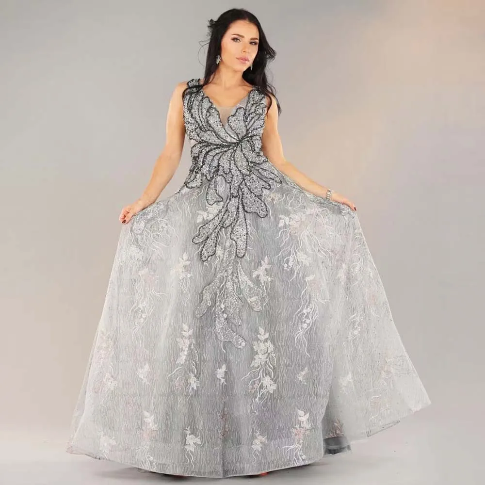 Alinovia Dubai Aline Evening Dress for Women 2025 Lace Crystal Handmade V Neck Sleeveless Long Formal Prom Party Gown Customized
Alinovia Dubai Aline Evening Dress for Women 2025 Lace Crystal Handmade V Neck Sleeveless Long Formal Prom Party Gown Customized